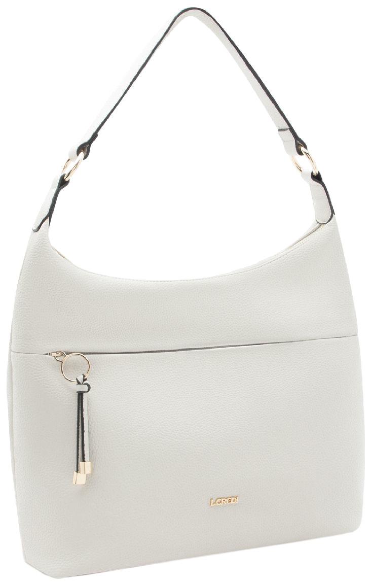 Hobotasche hellgrau L.Credi schlicht Maite vegan