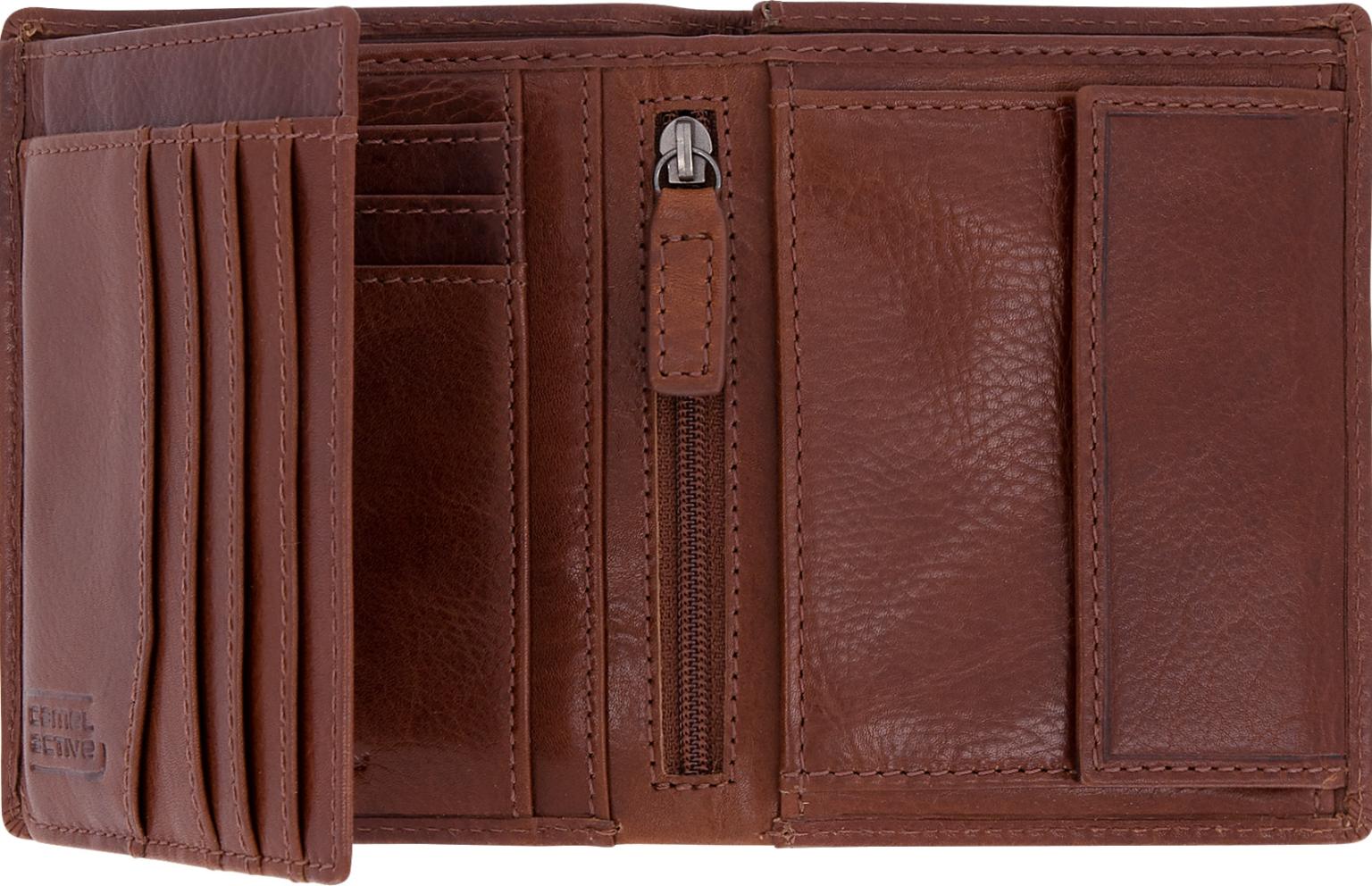 Hochformat Herrenbörse camel active Como Cognac Braun RFID Ausleseschutz