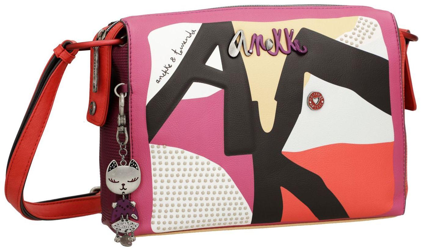 Hollywood Anekke Schultertasche kubisch Pop Art Design Bunt