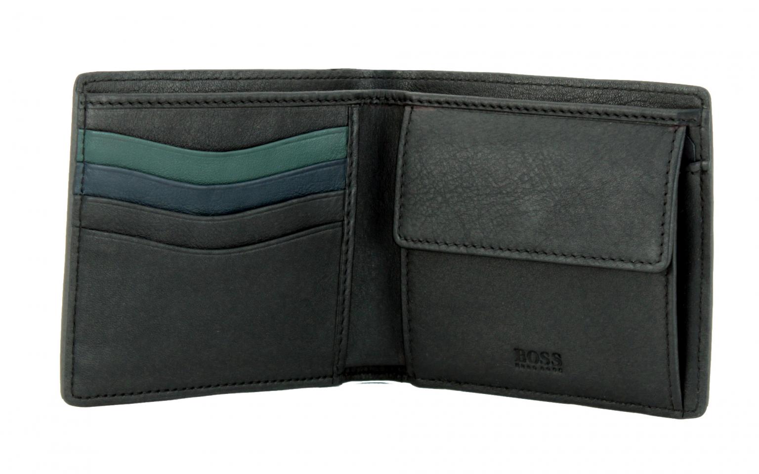 Hugo Boss Herrenportmonee Majestic Leder Schwarz