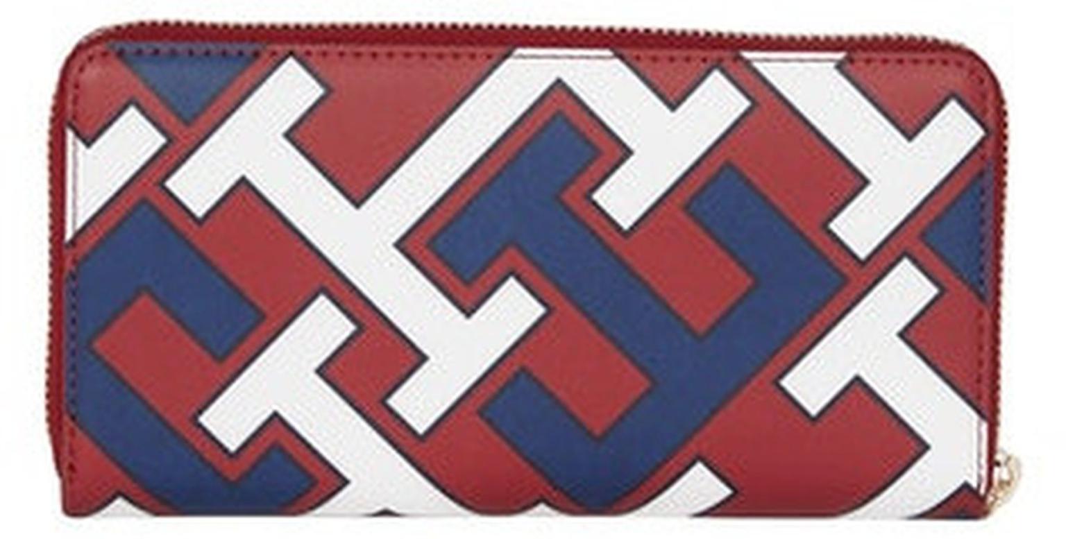 IT-Piece Damenportmonee Tommy Hilfiger Iconic LRG Zip Mono bunt