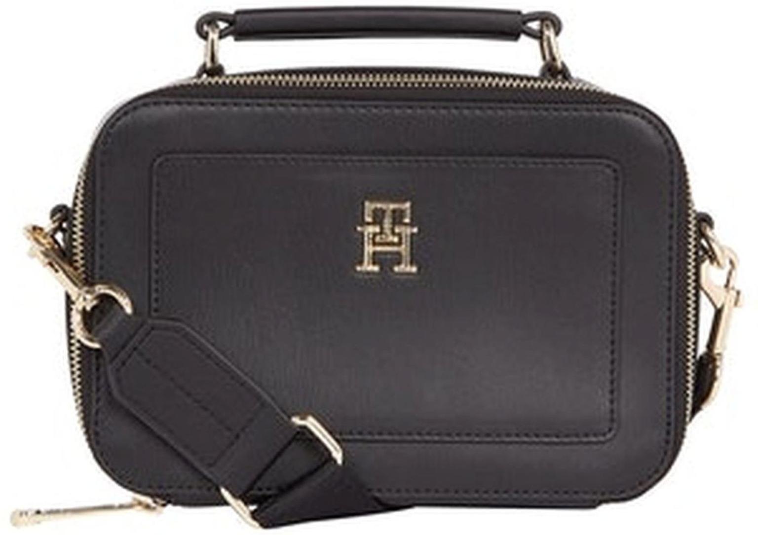 Iconic Tommy Hilfiger Damentasche Black Trunk Glattleder Imitat