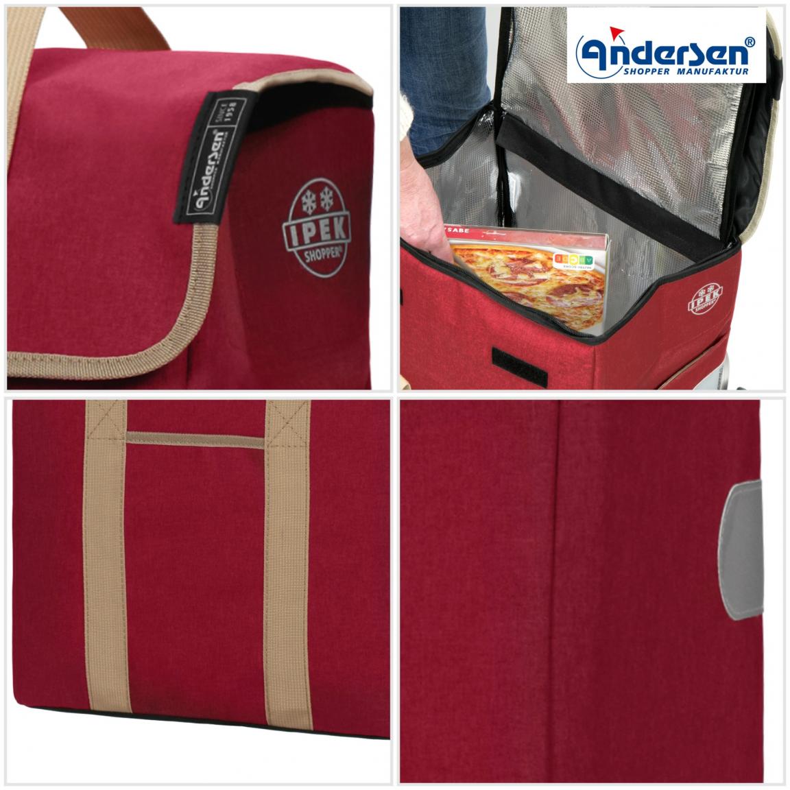Isoliertasche Ipek Mi für Andersen Shopper EInkaufstrolley rot