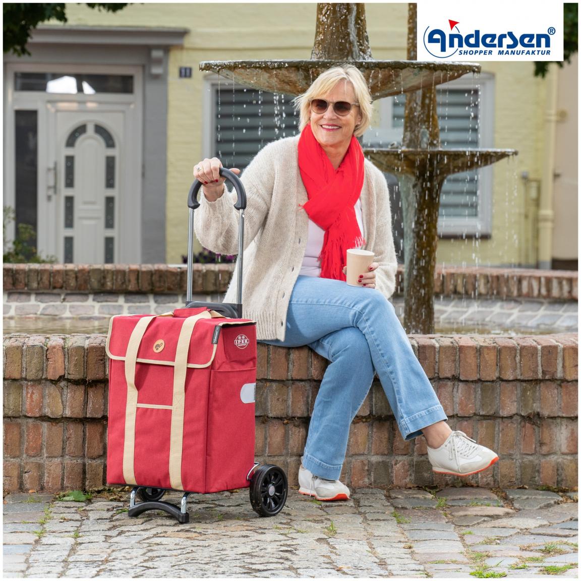 Isoliertaschentrolley Andersen Scala Shopper Ipek Mi Rot