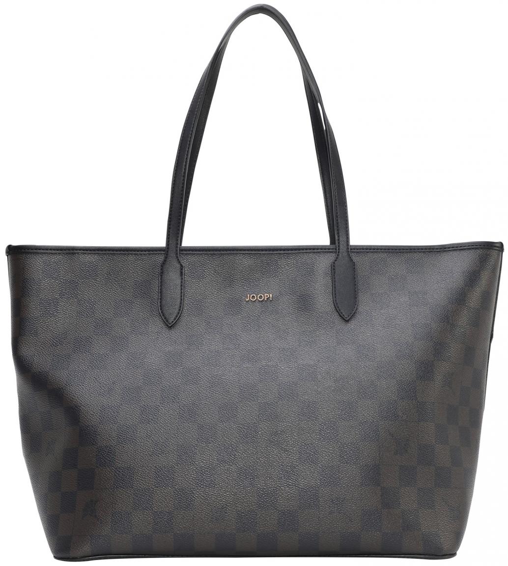 JOOP Shopper mit Etui Lara Cortina 2 darkblue Logo Print