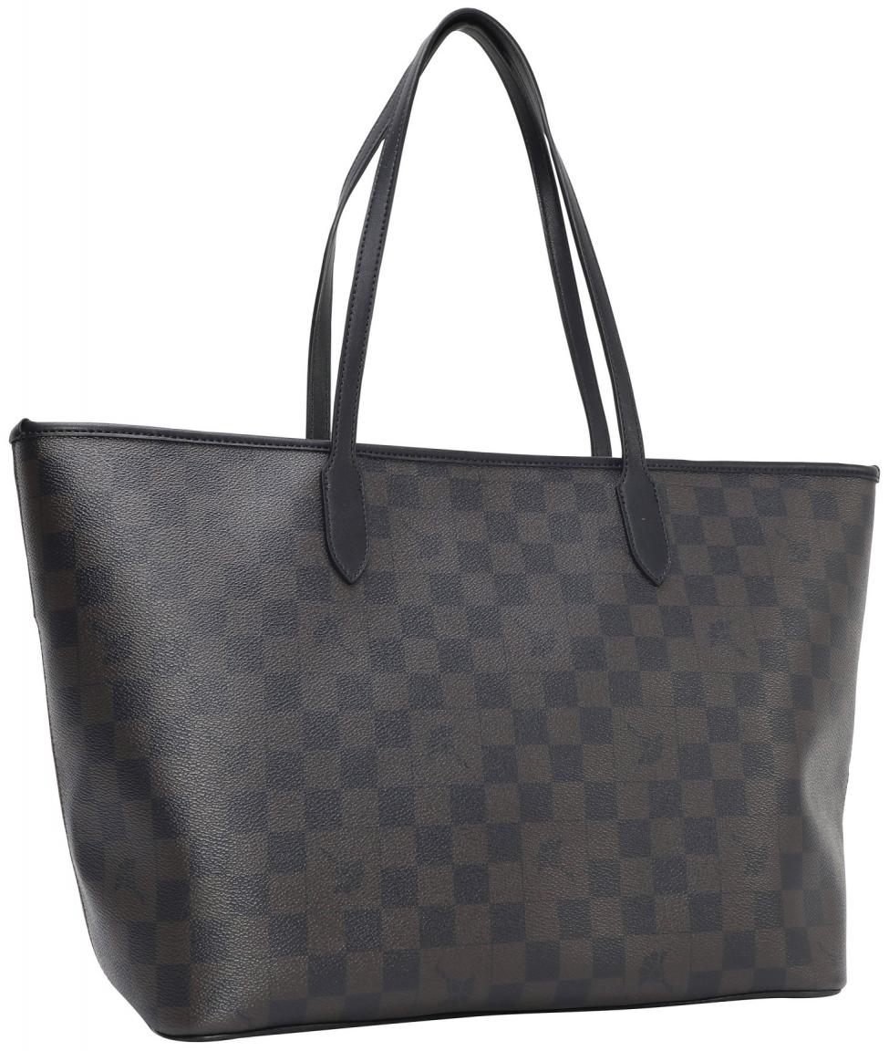 JOOP Shopper mit Etui Lara Cortina 2 darkblue Logo Print
