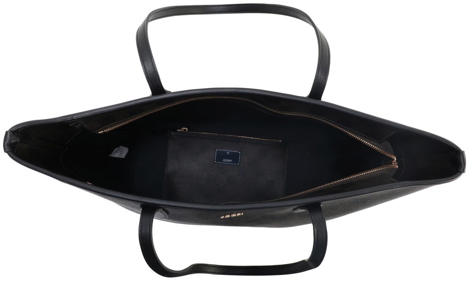 JOOP Shopper mit Etui Lara Cortina 2 darkblue Logo Print
