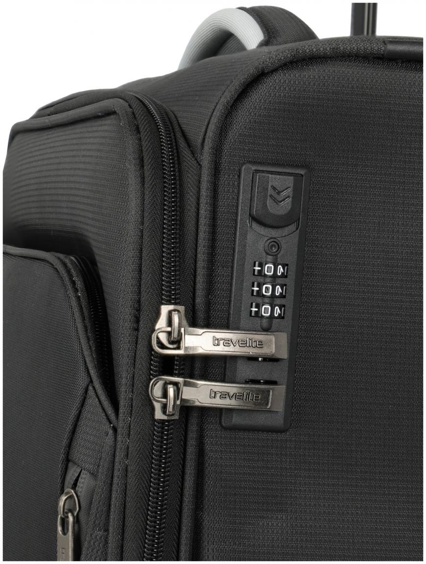 Jetpack Slim 2 Rad Cabin 55cm Bordkoffer schwarz Travelite