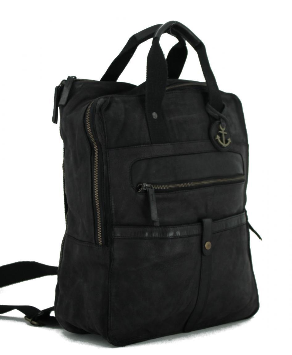 Jonas grosser Laptoprucksack Harbour2nd Ash schwarz