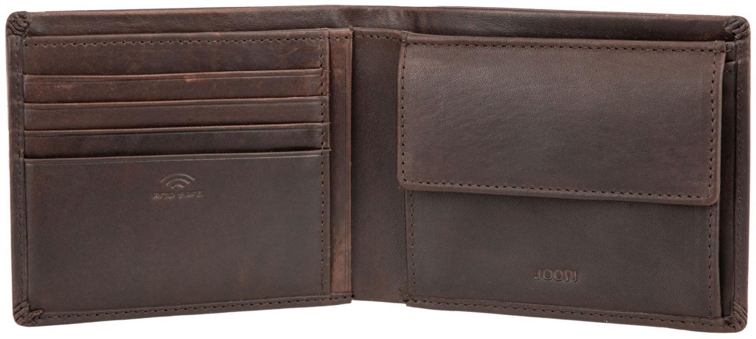 Joop! Loreto Ninos Herrenportemonnaie Billfold mh10 dunkelbraun Leder