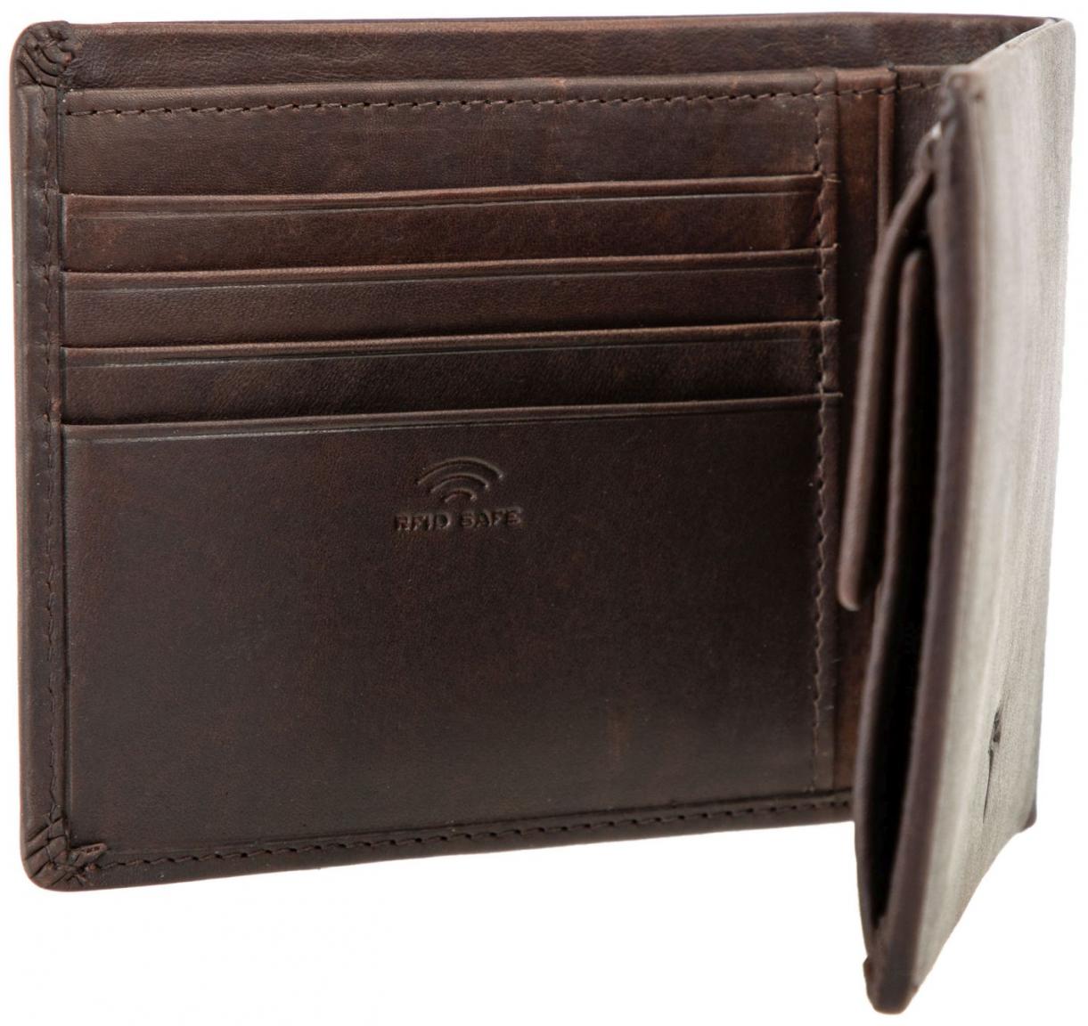 Joop! Loreto Ninos Herrenportemonnaie Billfold mh10 dunkelbraun Leder