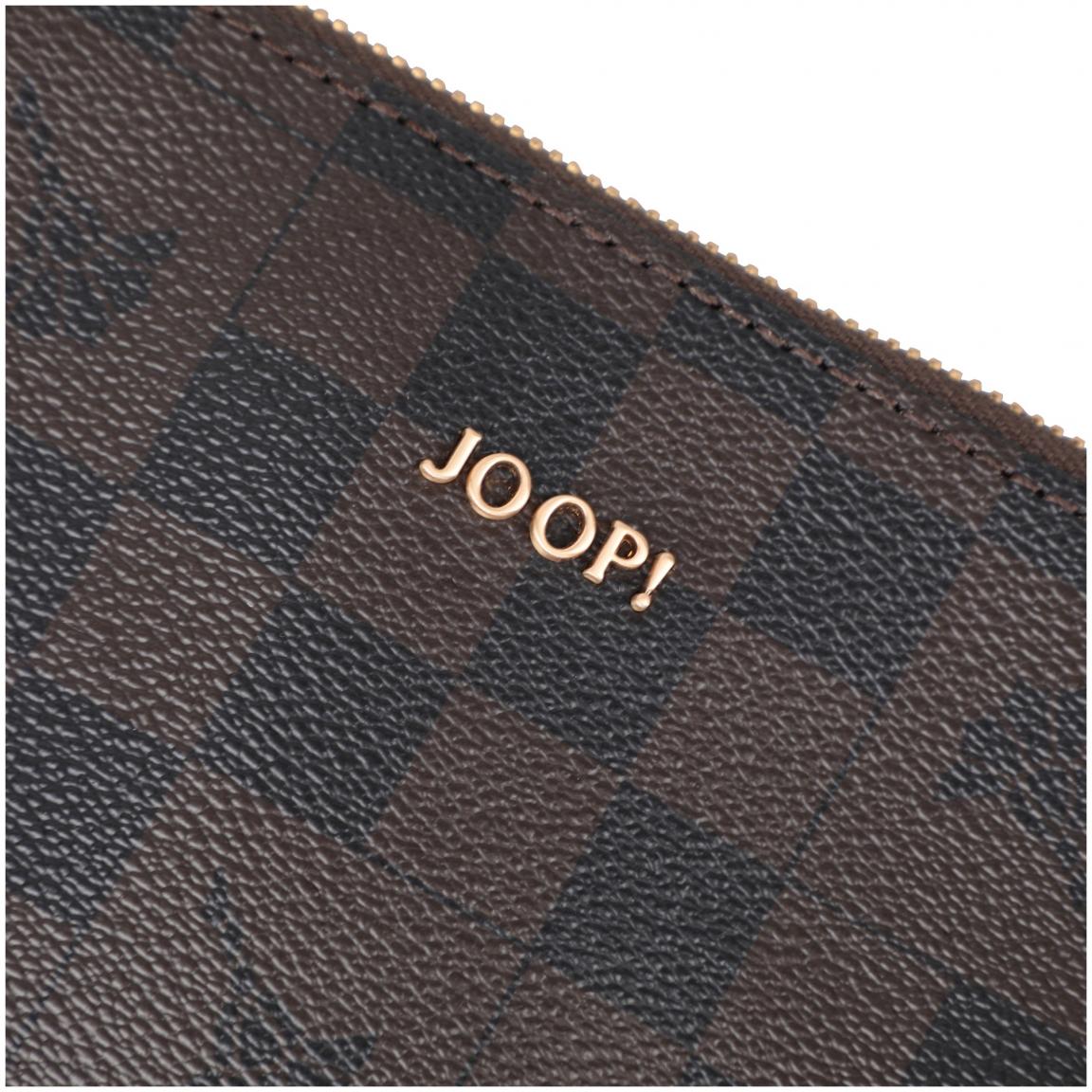 Joop Cortina Piazza Jasmina karierte Umhängetasche schwarz braun