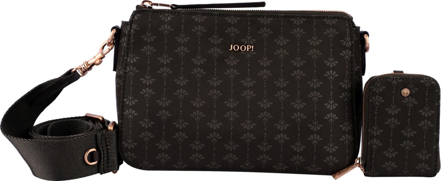 Joop Perlon Schultertasche Black mit Schimmer Jasmina Collana Tessuto