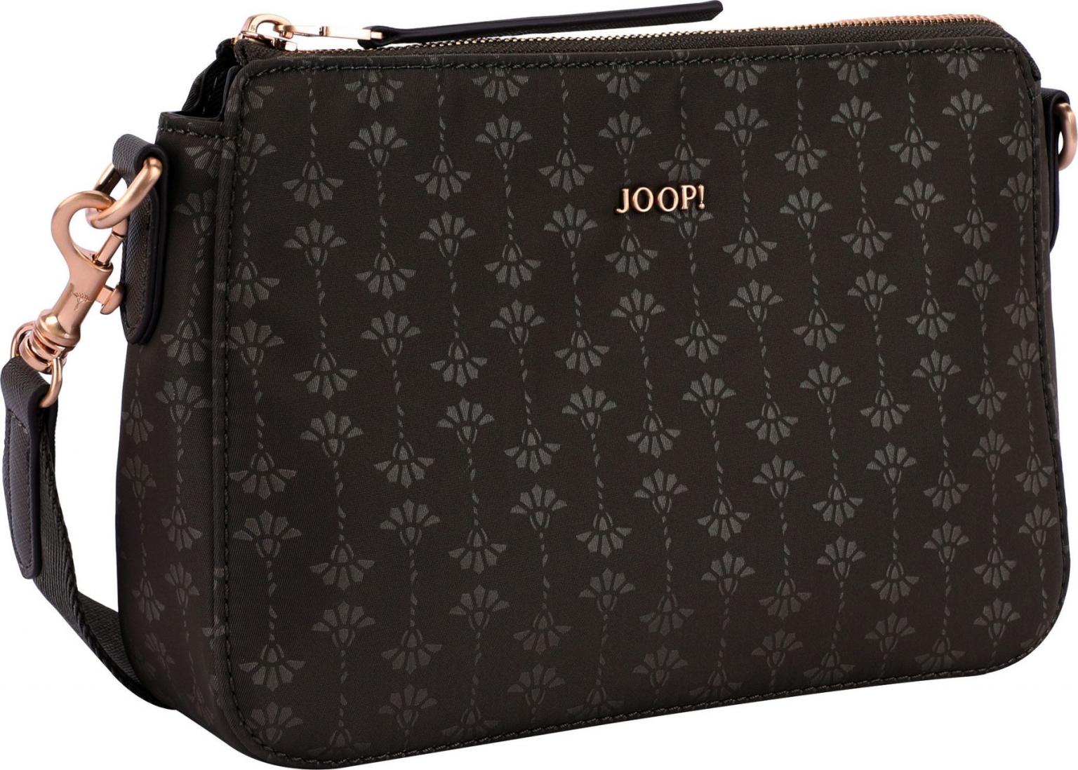 Joop Perlon Schultertasche Black mit Schimmer Jasmina Collana Tessuto