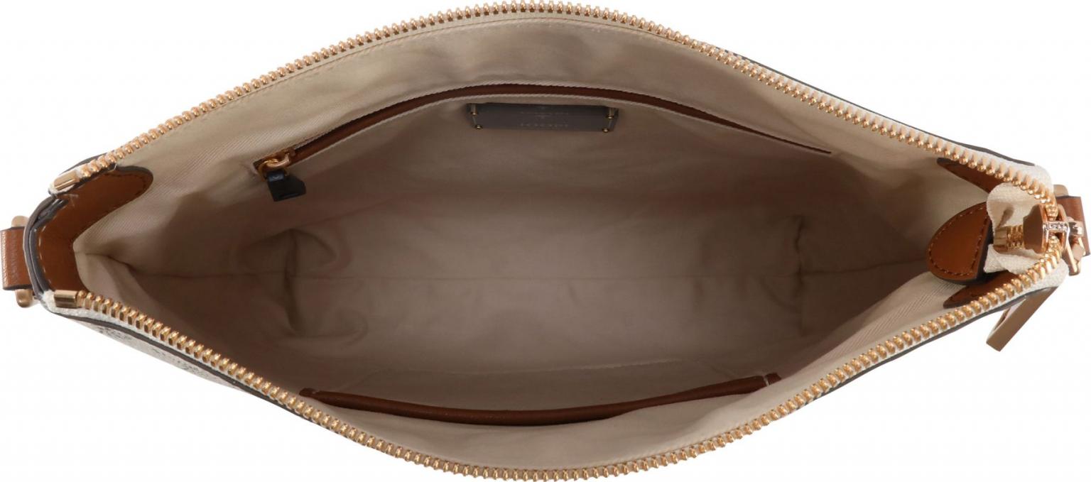 Joop Schultertasche mit Etui Jasmina Cortina Offwhite Markenprint