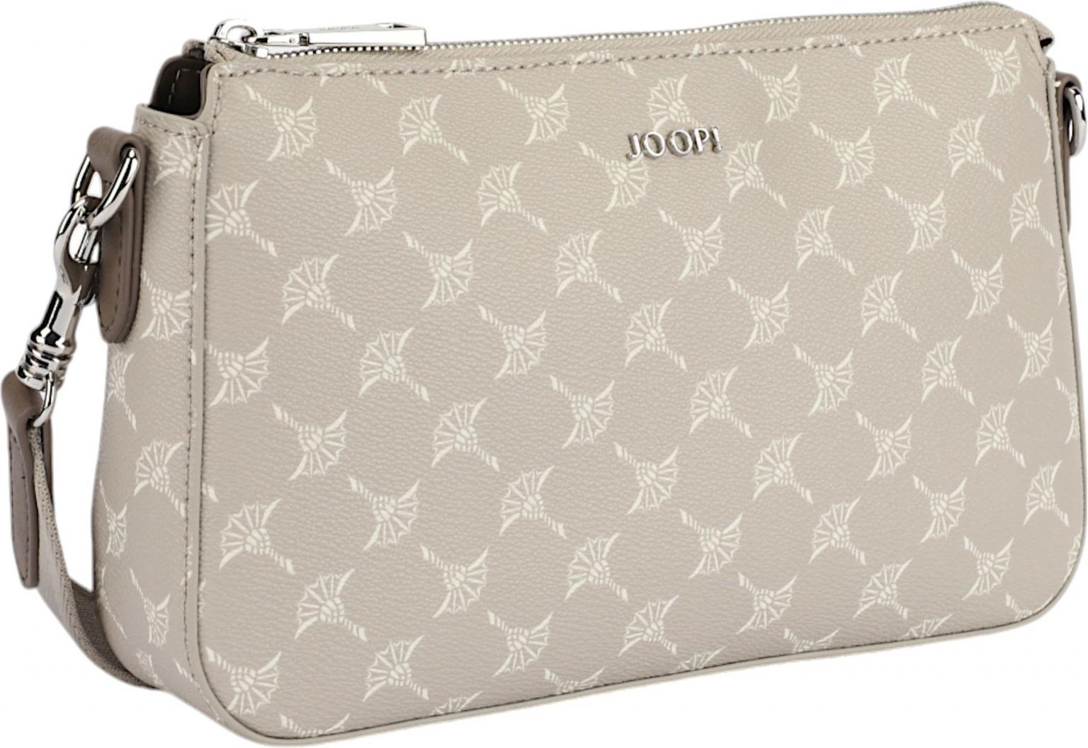 Joop Schultertasche mit Etui Jasmina Cortina Taupegrau Pelican Cornflower