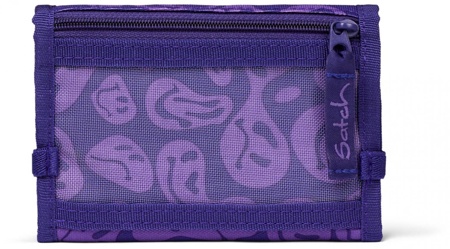 Jugendgeldbeutel lila Smileys Satch Wallet Bright Faces recycled