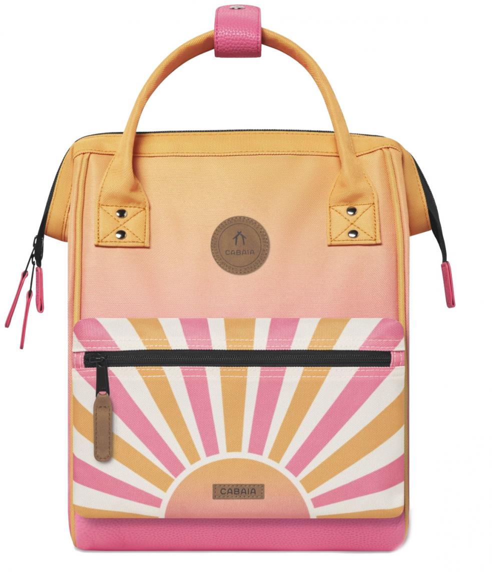 Jugendrucksack Cabaia Adventurer Small Cabourg Tie and Dye Orange vegan