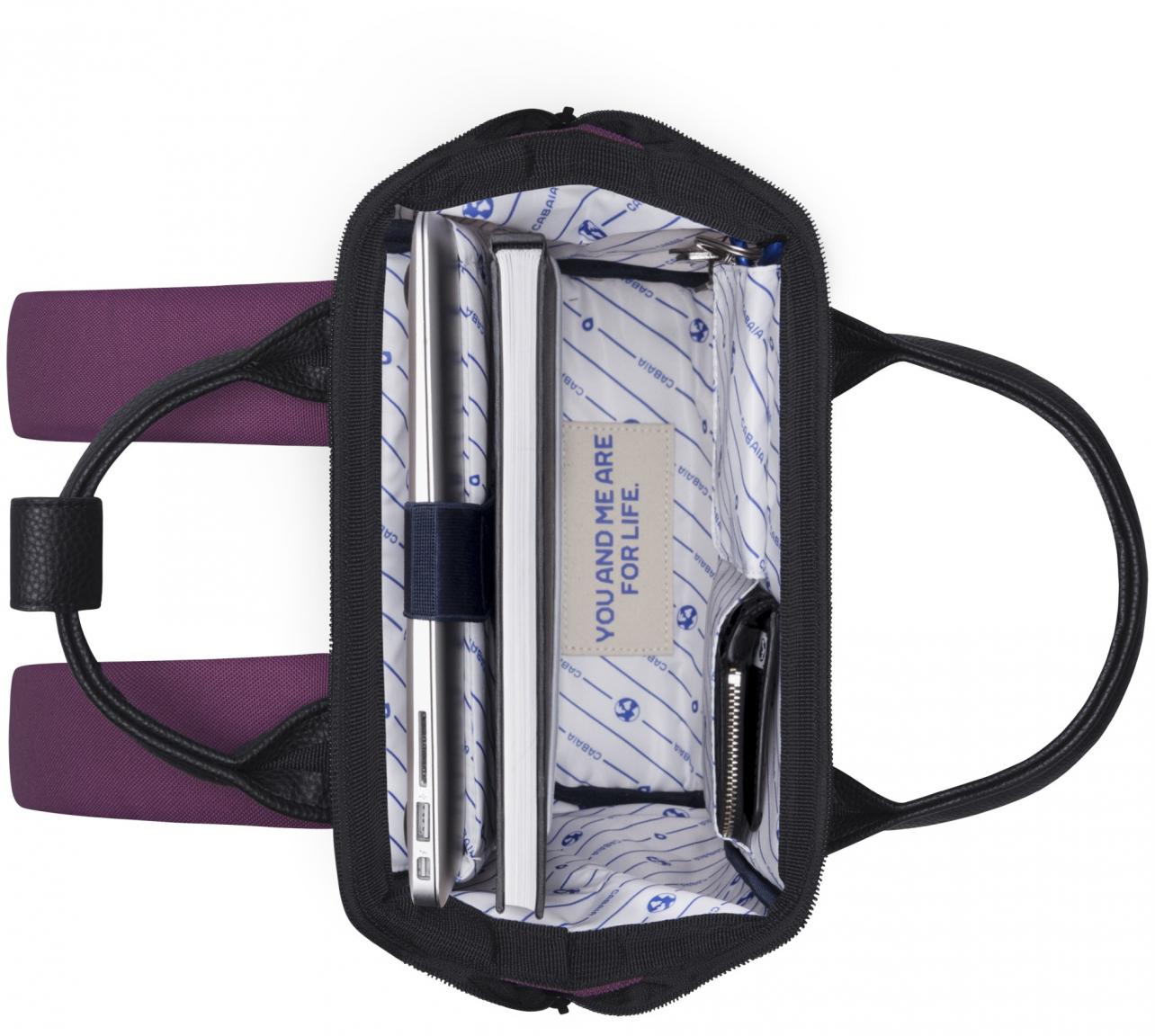 Jugendrucksack lila mit Wechseltasche Cabaia Adventurer Small Singapour