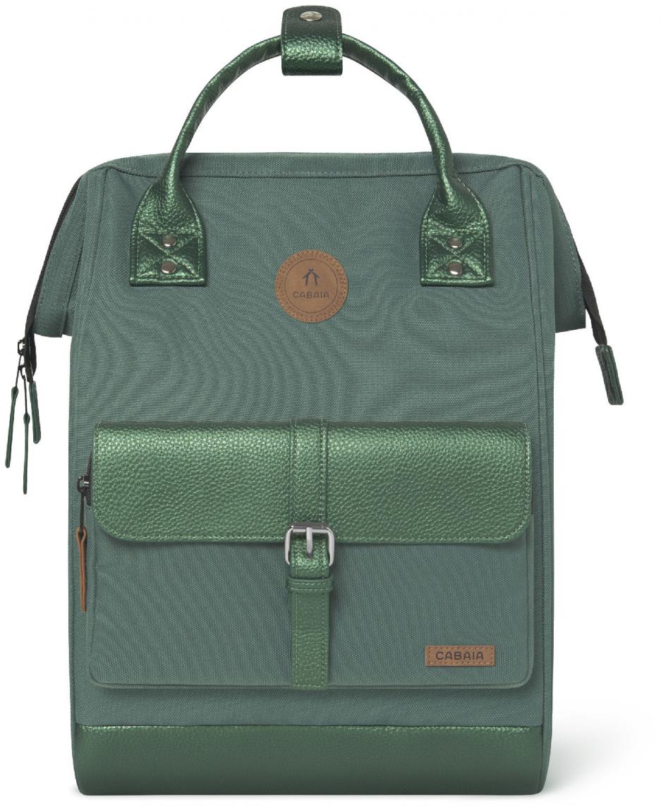 Jugendrucksack mit Laptopfach Wechselfront Cabaia Adventurer Leon grün