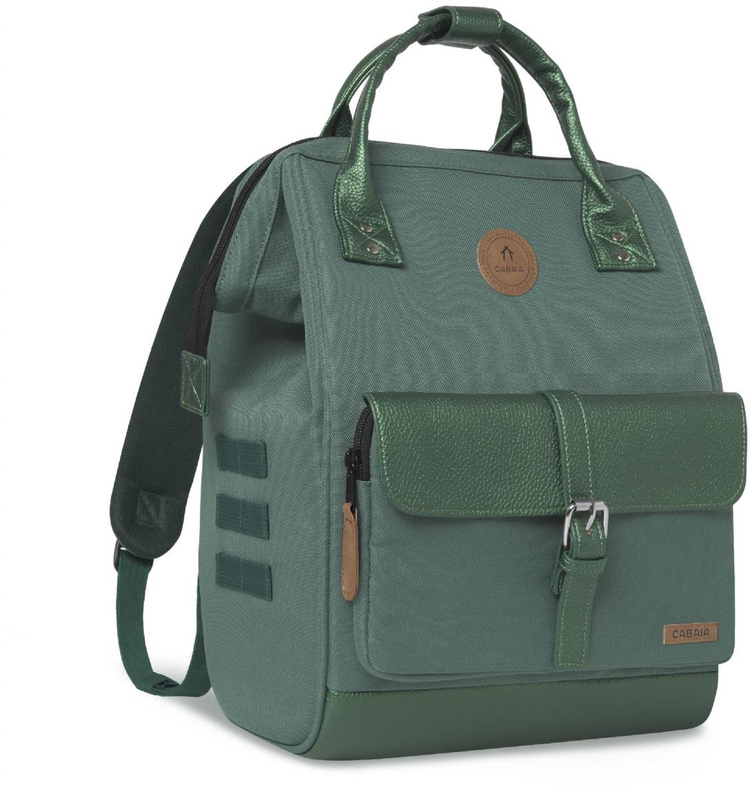 Jugendrucksack mit Laptopfach Wechselfront Cabaia Adventurer Leon grün