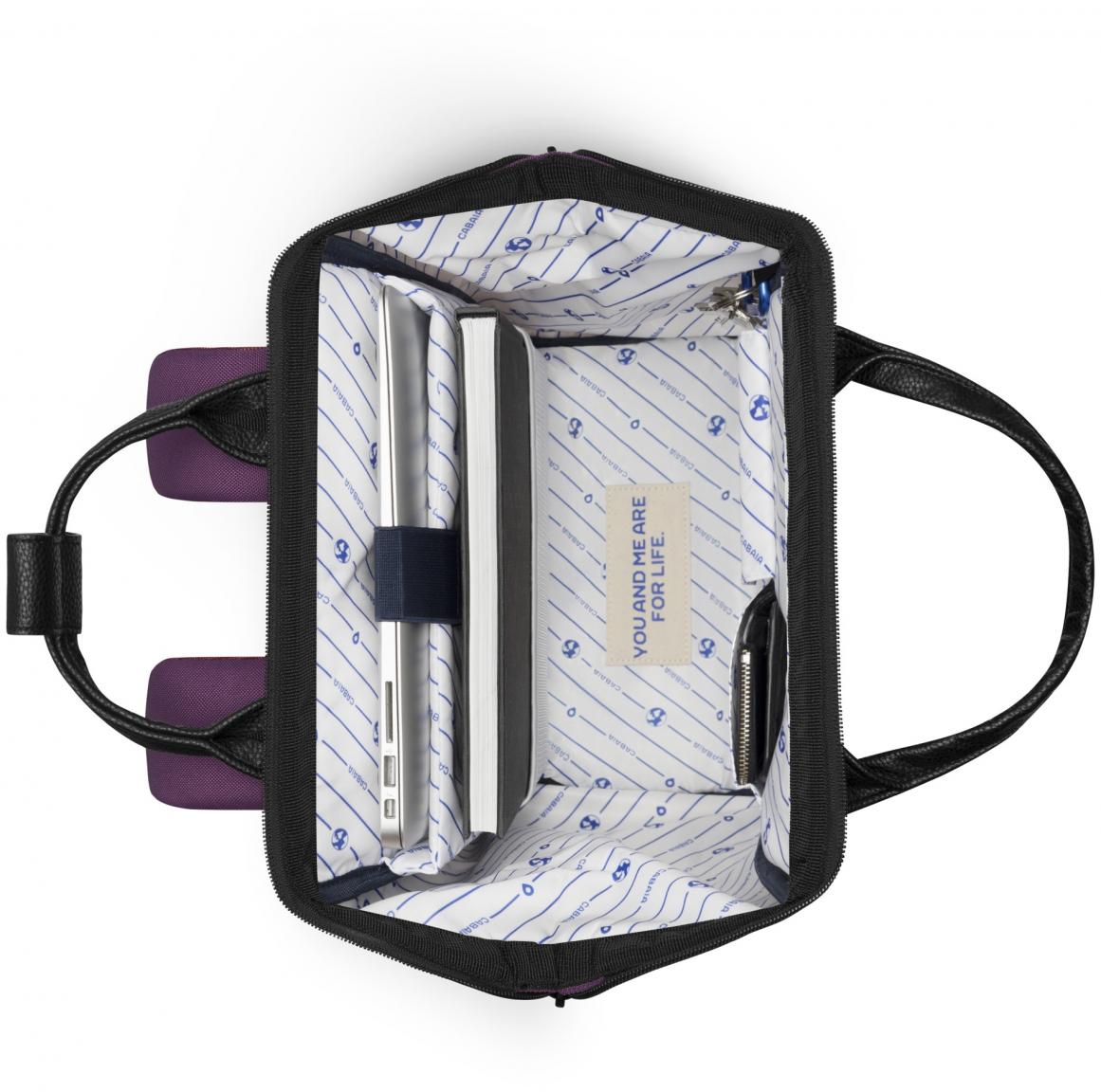 Jugendrucksack violett Singapour Cabaia Adventurer Medium