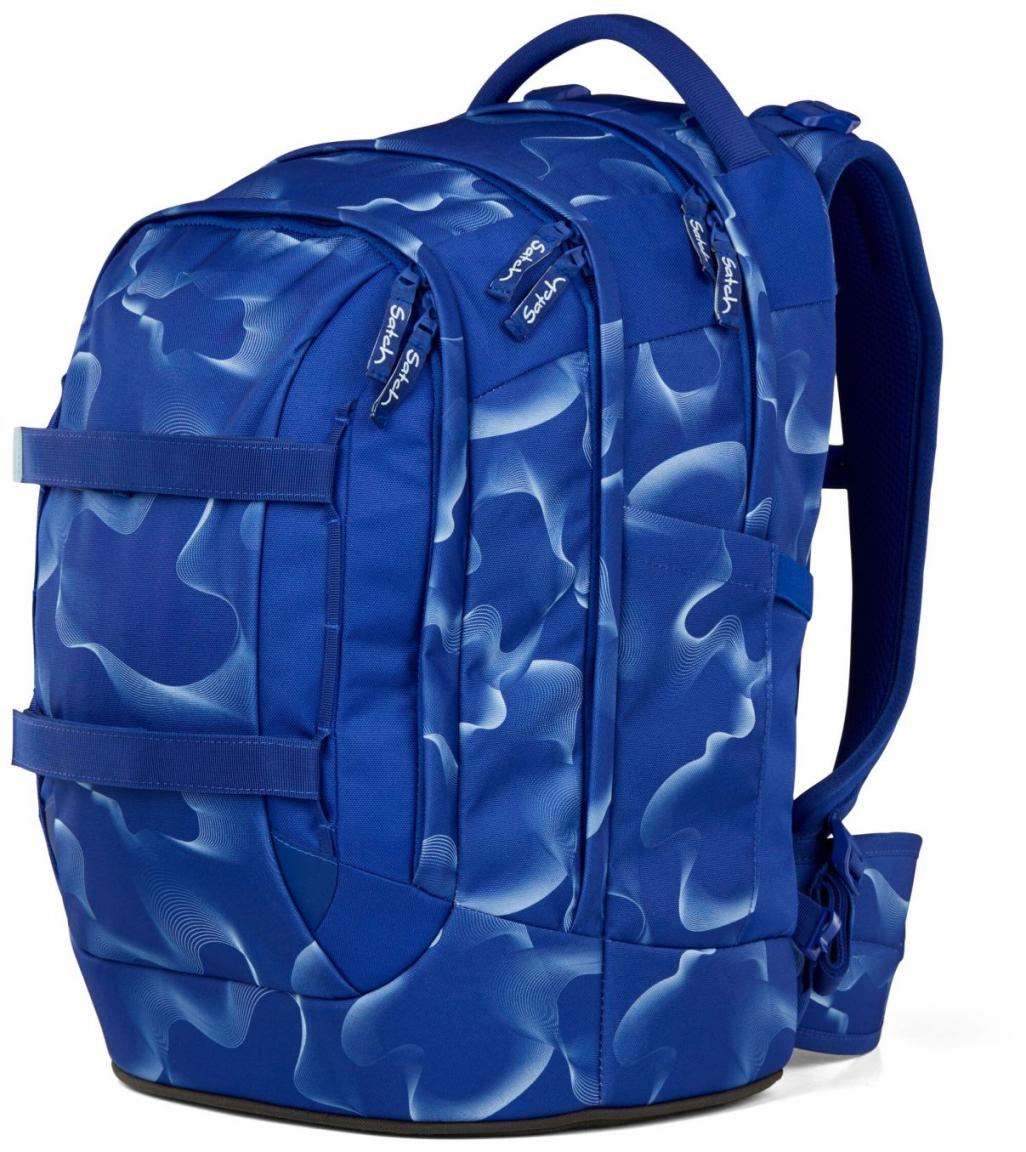 Jugendschulrucksack Satch Vibrant Blue Reflektor Swap