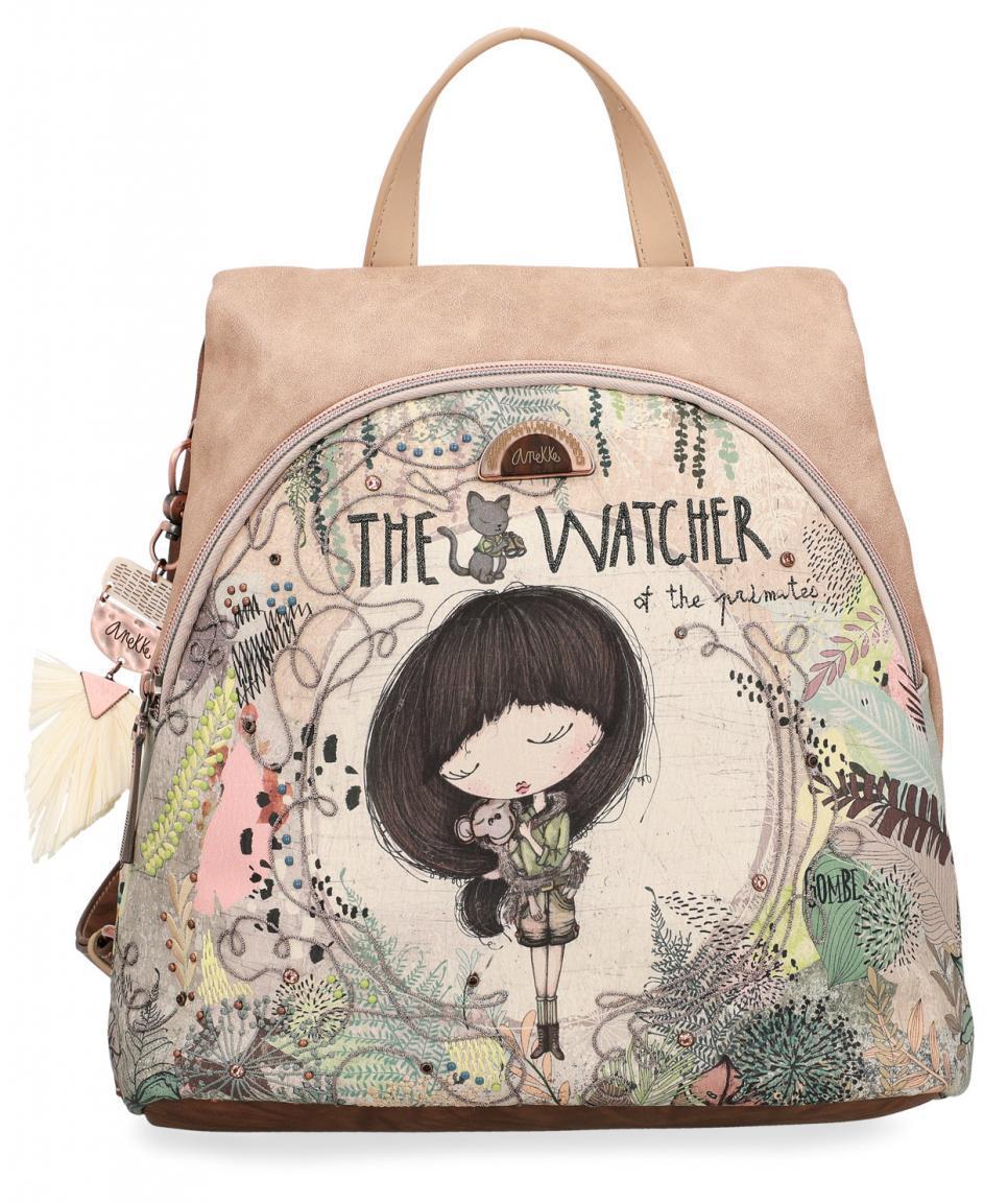 Jungle The Watcher Rucksack Anekke Strasssteine beige,grün