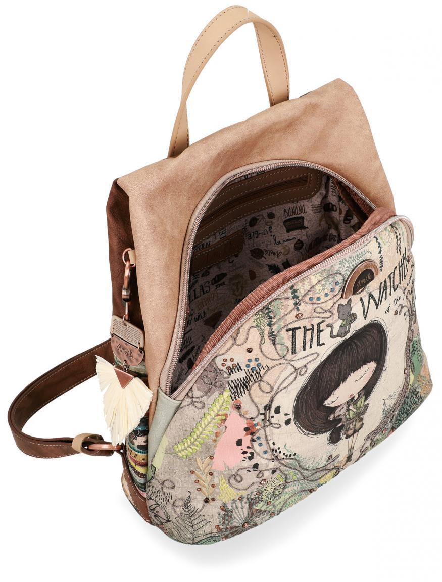 Jungle The Watcher Rucksack Anekke Strasssteine beige,grün