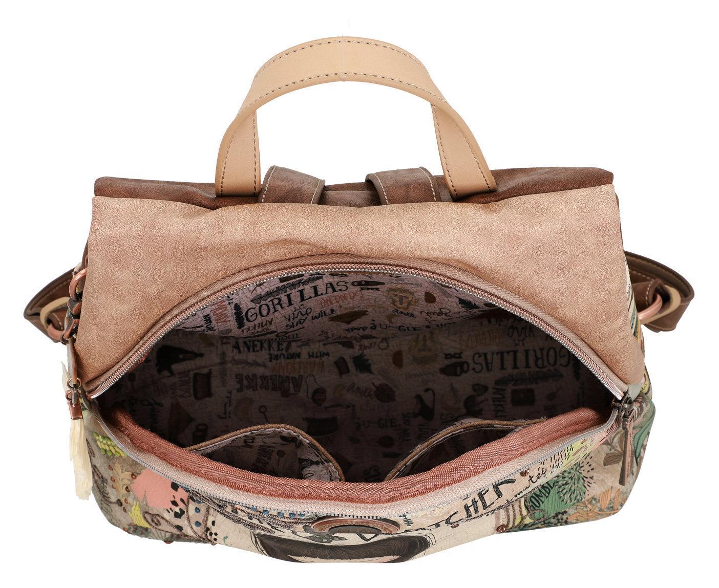 Jungle The Watcher Rucksack Anekke Strasssteine beige,grün