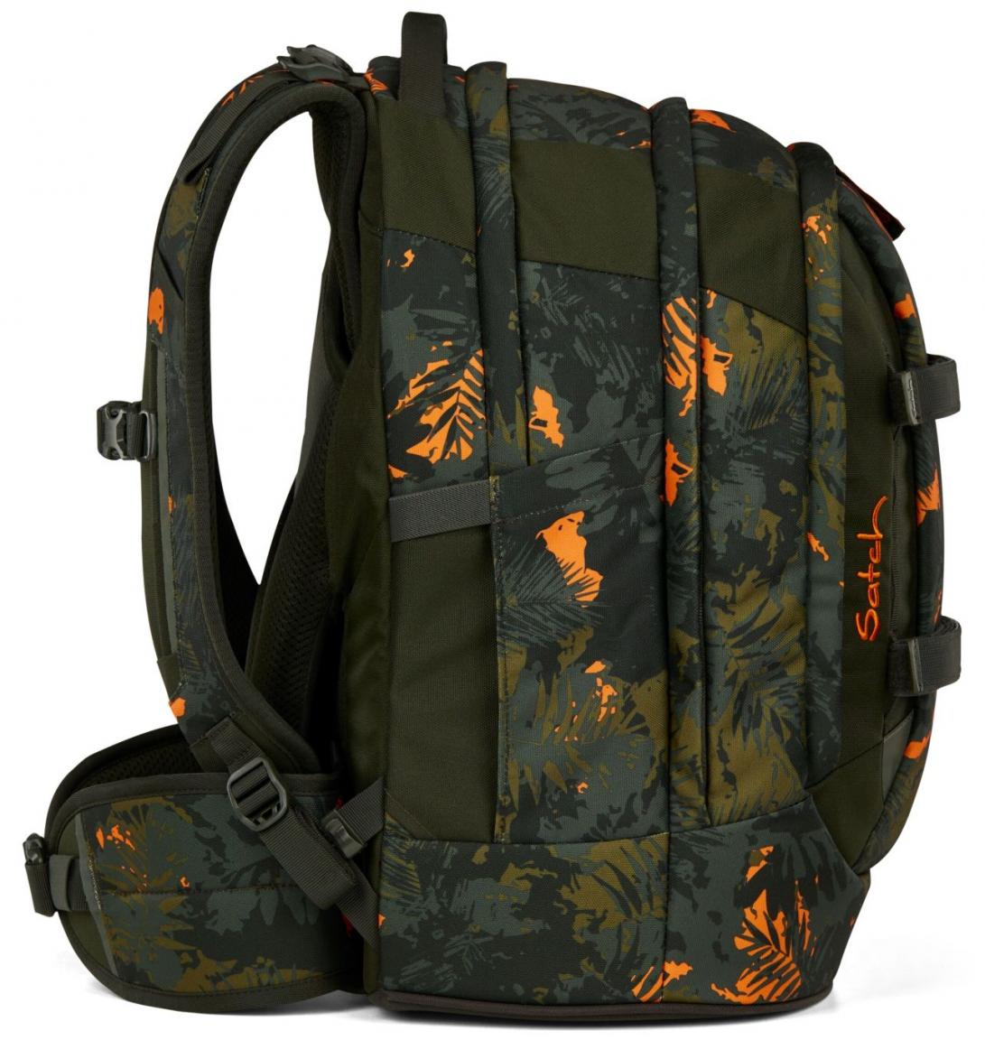 Jurassic Jungle Jugendrucksack grün Blätter Satch Pack orange Ready to Swap 
