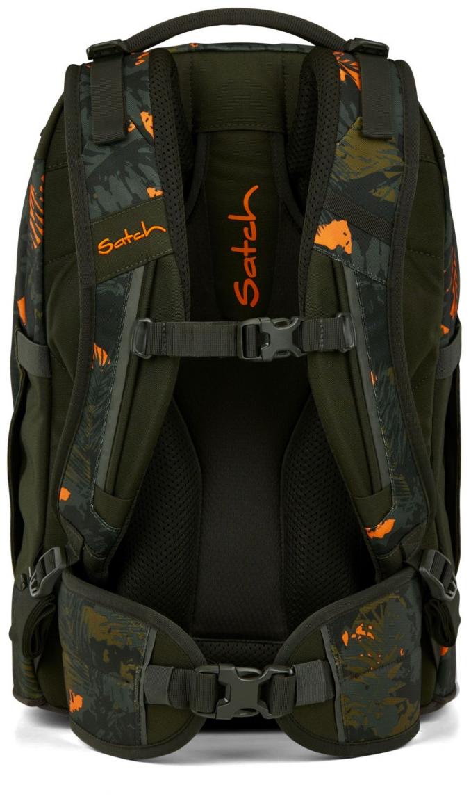 Jurassic Jungle Jugendrucksack grün Blätter Satch Pack orange Ready to Swap 