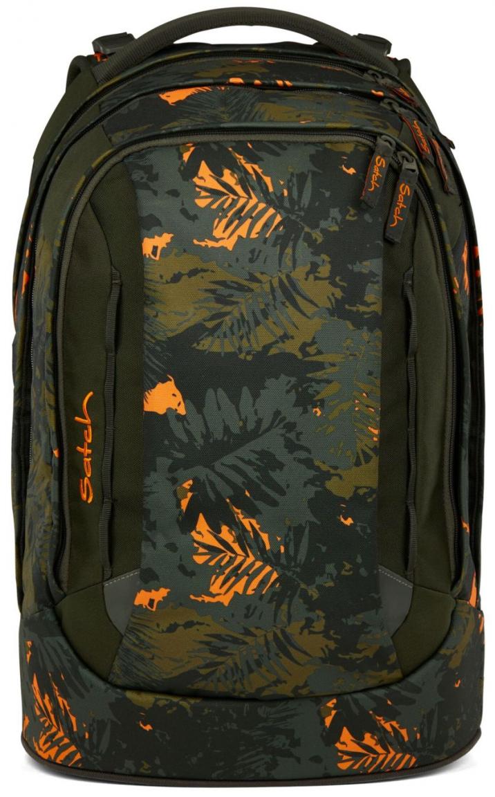Jurassic Jungle Jugendrucksack grün Blätter Satch Pack orange Ready to Swap 