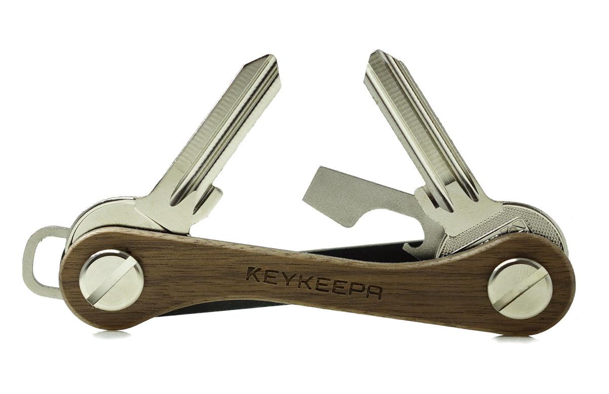 KEYKEEPA Schlüssel-Manager Holz Nussbaum dunkelbraun