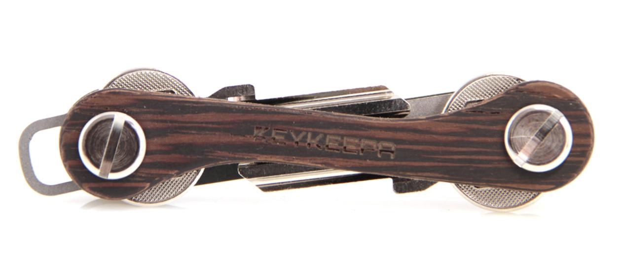 KEYKEEPA Schlüsselhalter Hartholz Wenge dunkelbraun