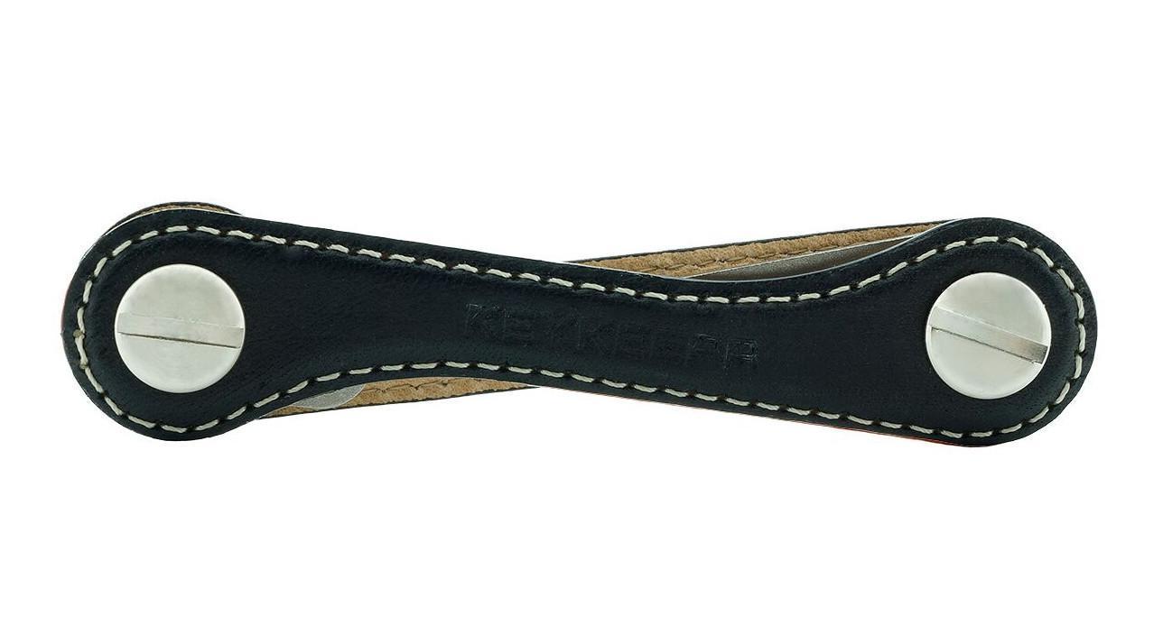 KEYKEEPA Schlüsselhalter Leder Cappuccino hellbraun