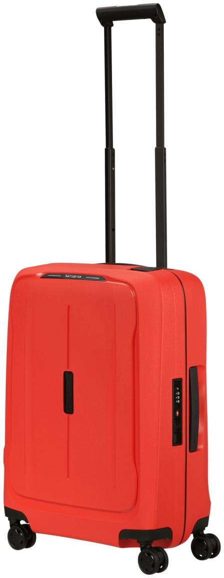 Kabinenkoffer Essens Spinner S 55cm Hartschale Lava rot Samsonite