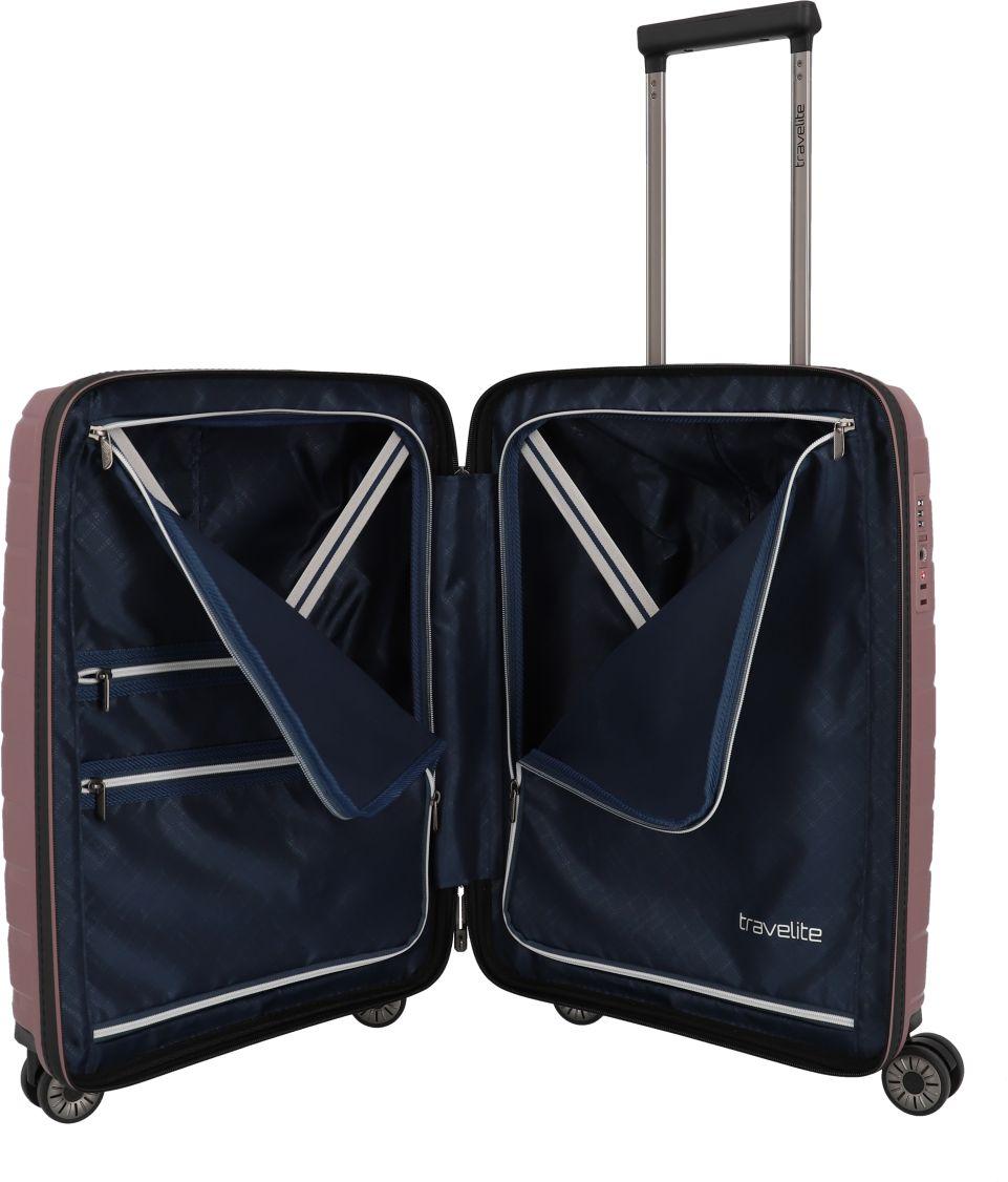 Kabinenkoffer Travelite 4w Trolley Air Base S 55cm Flieder Hartschale