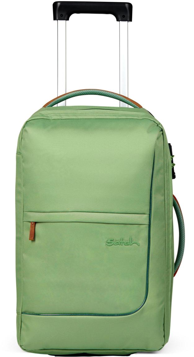 Kabinenkoffer grün Satch Travel Flow S 54cm Pure Jade Green recycled