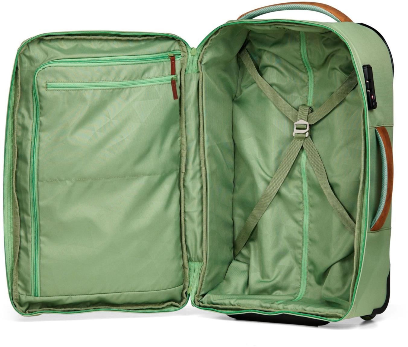 Kabinenkoffer grün Satch Travel Flow S 54cm Pure Jade Green recycled