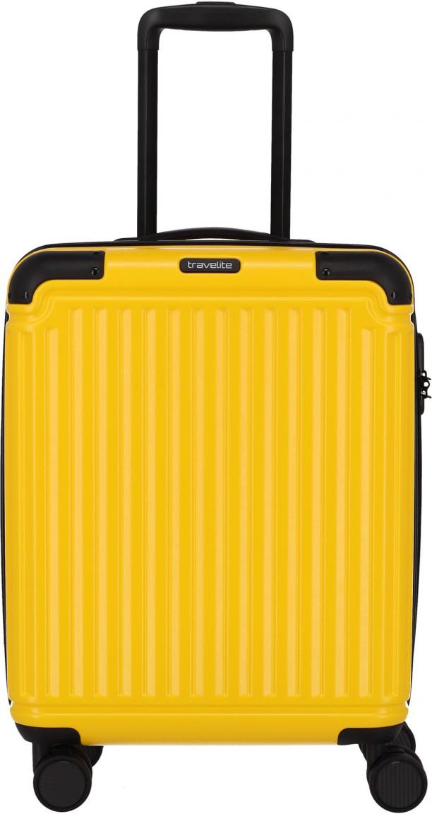 Kabinenkoffer sonnengelb 4w Trolley S 55cm Travelite Cruise