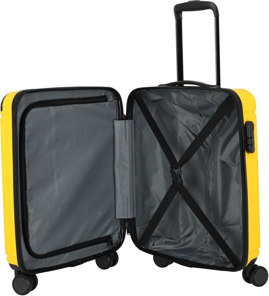 Kabinenkoffer sonnengelb 4w Trolley S 55cm Travelite Cruise