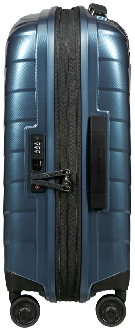 Kabinentrolley Samsonite Attrix S 55cm erweiterbar Steel Blue dunkelblau