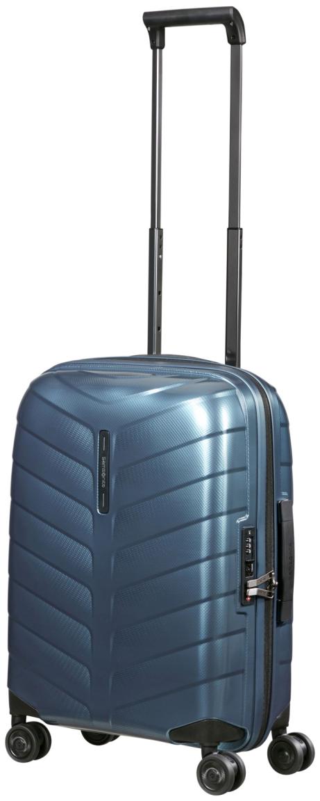 Kabinentrolley Samsonite Attrix S 55cm erweiterbar Steel Blue dunkelblau