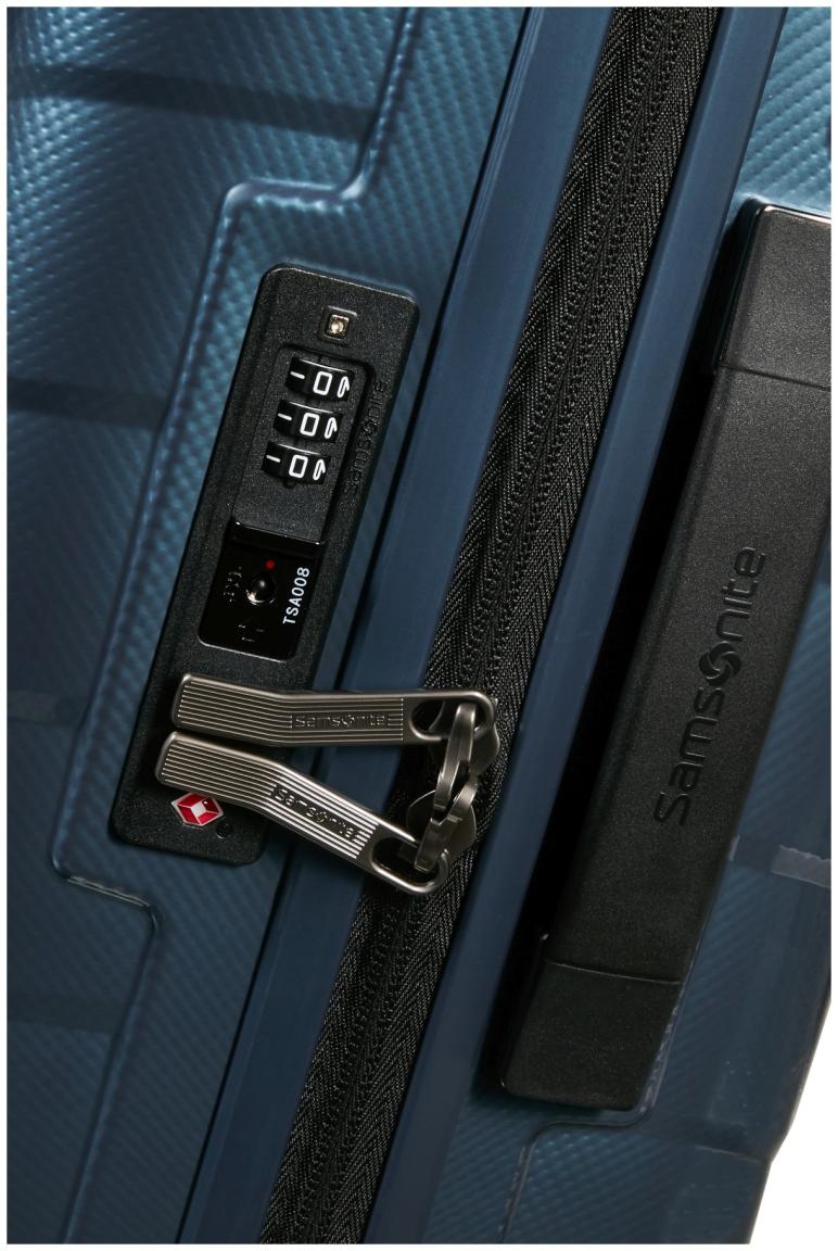 Kabinentrolley Samsonite Attrix S 55cm erweiterbar Steel Blue dunkelblau