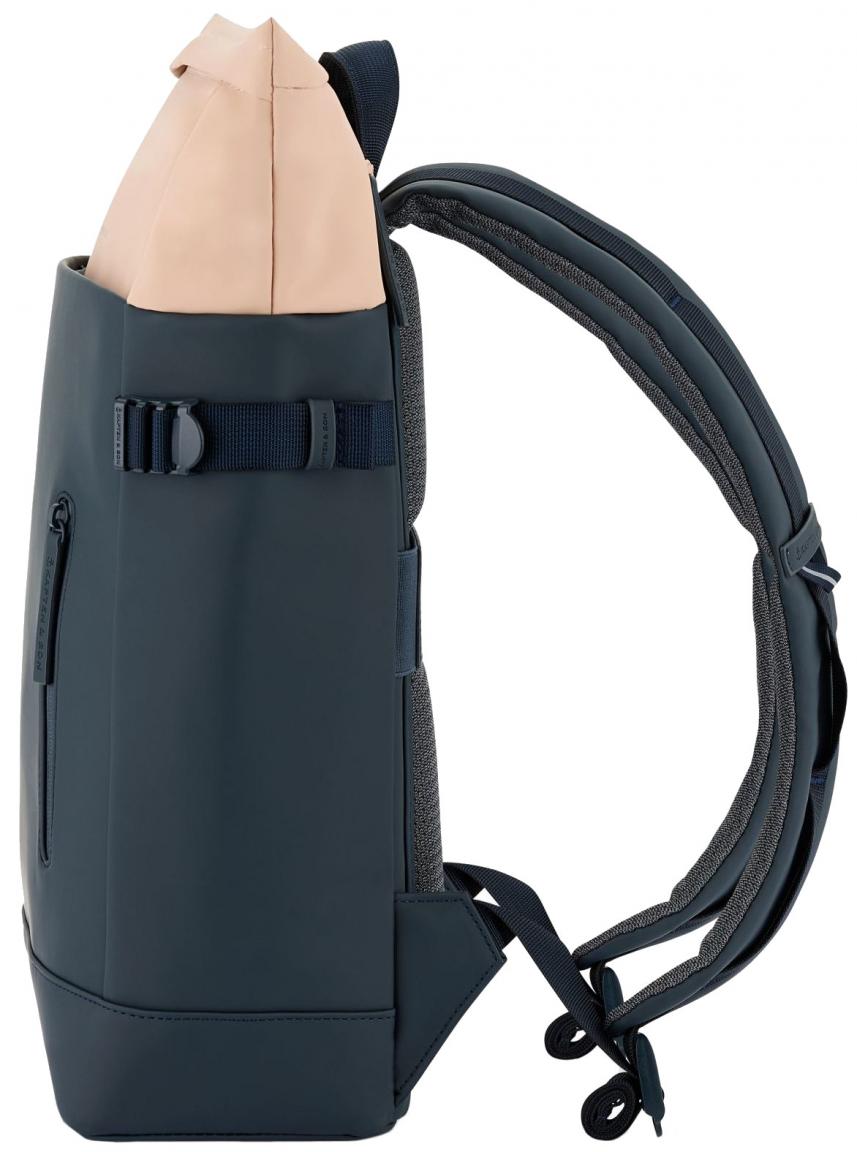 Kapten & Son Backpack Bicolor Helsinki Navy feminin Blush