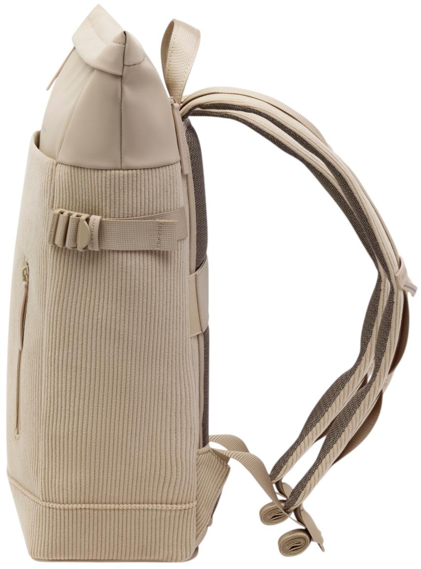 Kapten & Son Businessrucksack Helsinki Dusty Sand Cordsamt beige Laptop