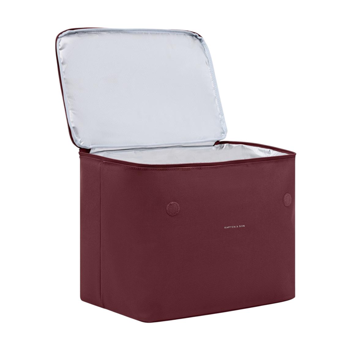 Kapten & Son Cube Large Kühltasche Burgundy - Weinrot