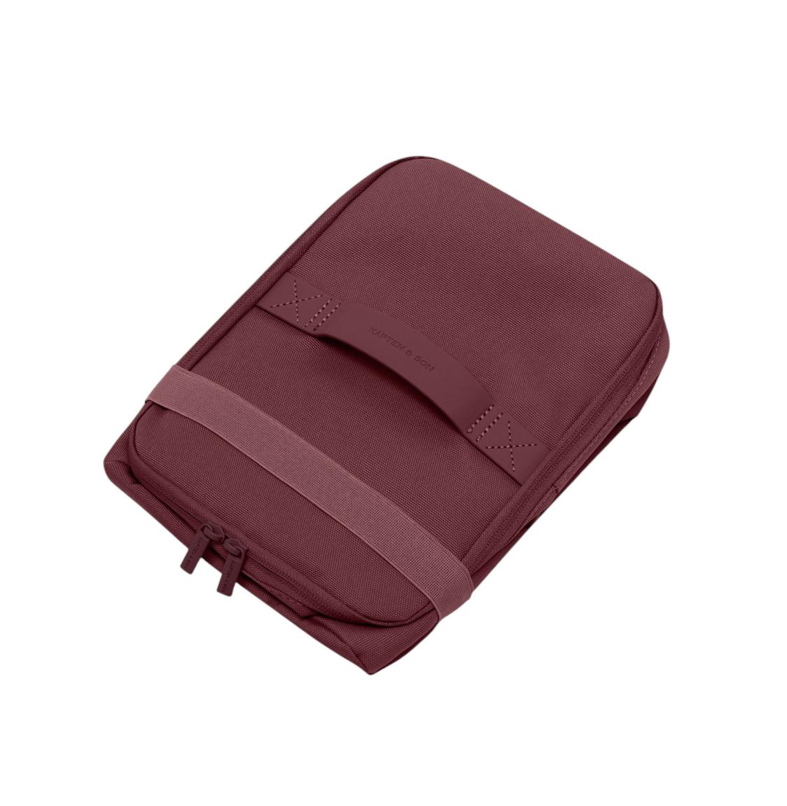 Kapten & Son Cube Small Kühltasche Burgundy - Weinrot