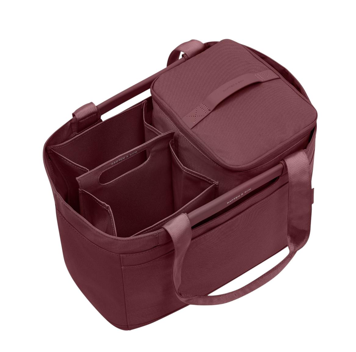Kapten & Son Cube Small Kühltasche Burgundy - Weinrot